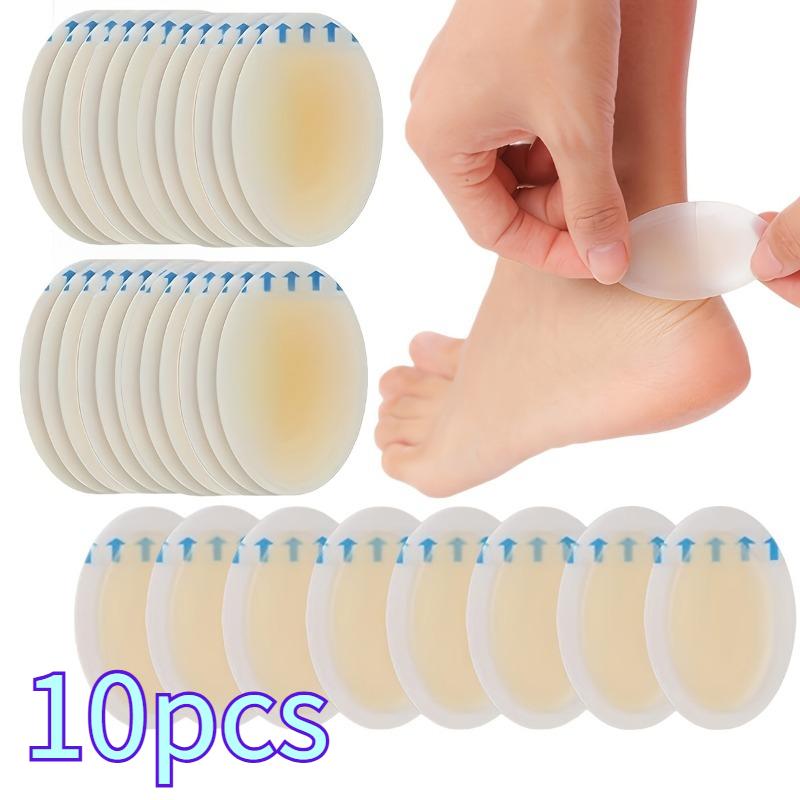 10pcs  difform Transparent Gel Anti-Blister Pads, Heel & Forefoot Cushions, Blister Prevention Tape, Foot Care Pain Relief