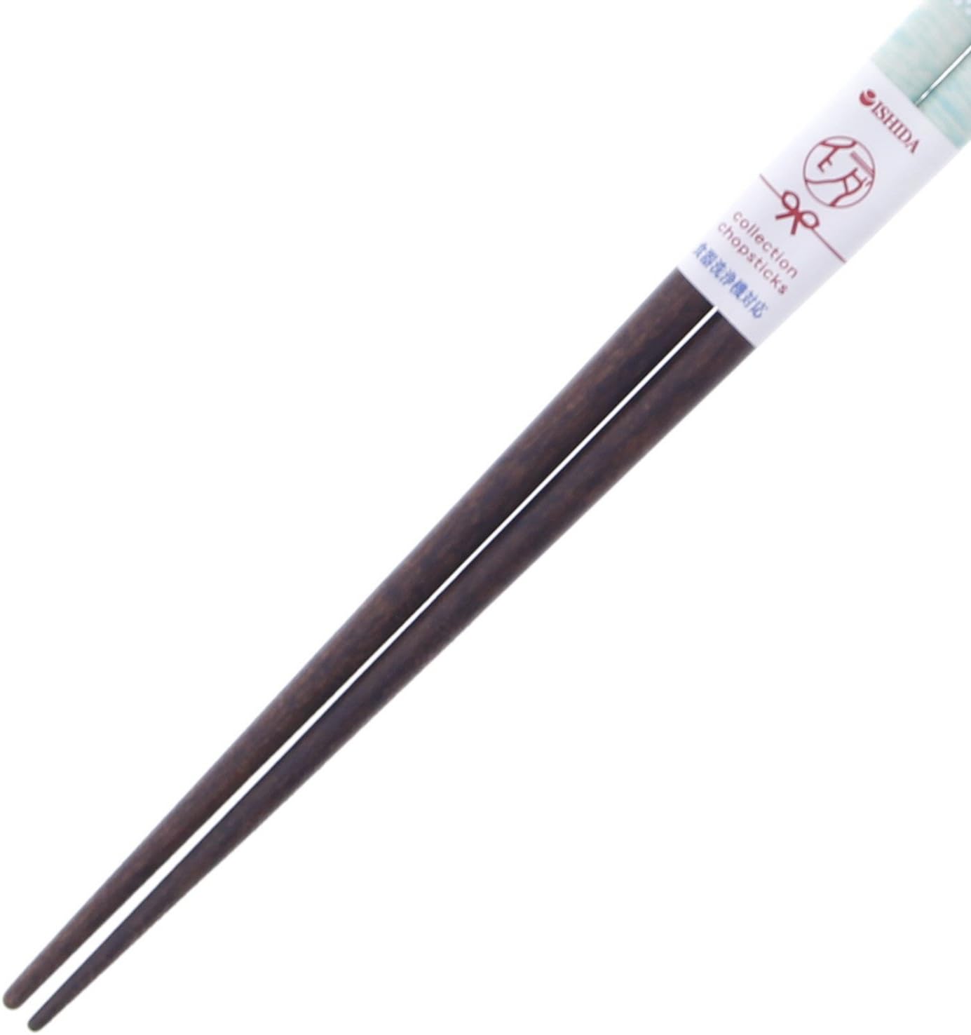 Spring Breeze made of wood with acrylic Dishwasher-safe chopsticks, design, (natural wood) casing, 23cm. зелёный