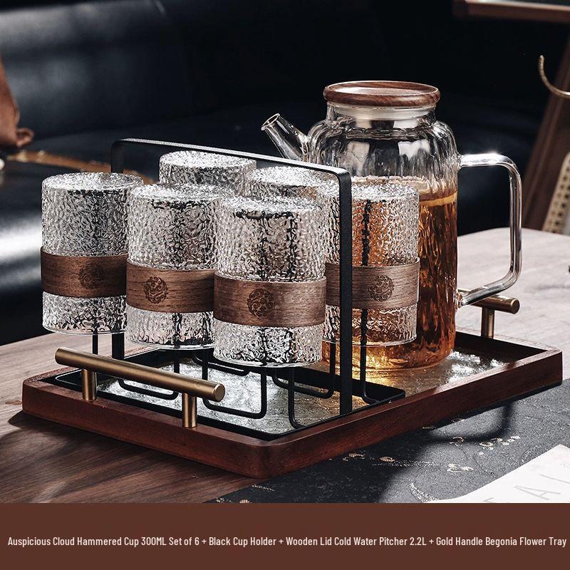 Chinese Retro Heat-Resistant Glassware Set