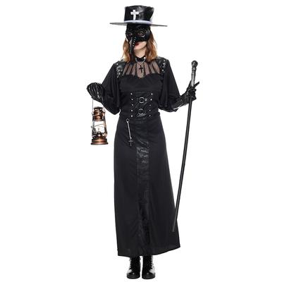 Frauen Pest Arzt Kostüm Halloween Steampunk Mittelalterliche Vogel Schnabel Cosplay Anzüge