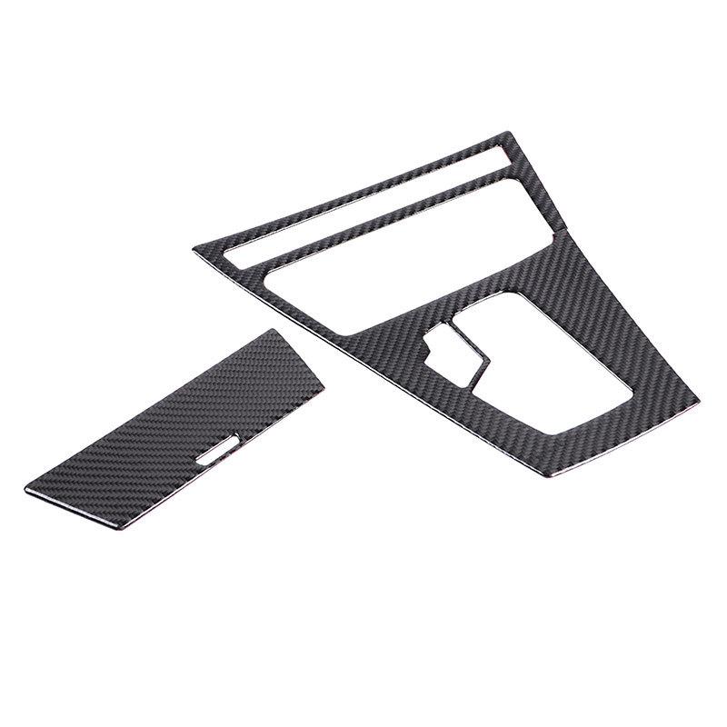 For BMW X3 E83 2006-2010 Soft Carbon Fiber Car Central Control Gear Panel Cover Trim Sticker Interior Car Accessories