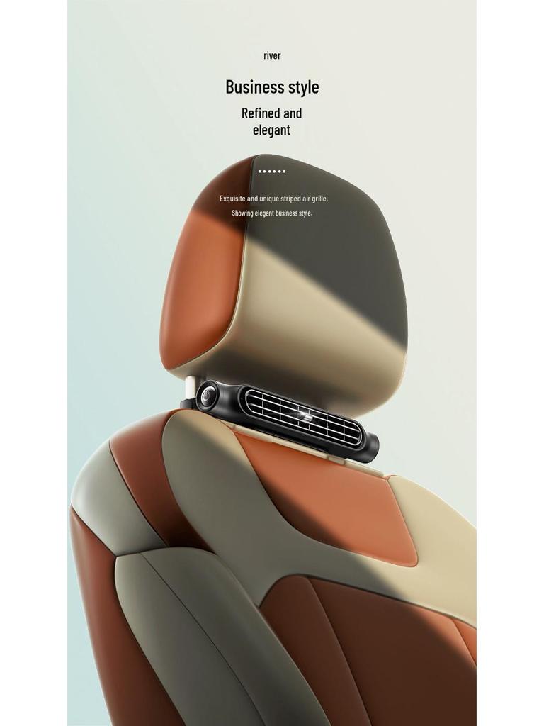 Turbo Power Car Seat Fan with USB, Large Wind for Backrest Comfort