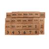 Kodomonookao Petit Letter Stamp Set of the and (Small) [Days Week, Months, Numbers] 1228-019