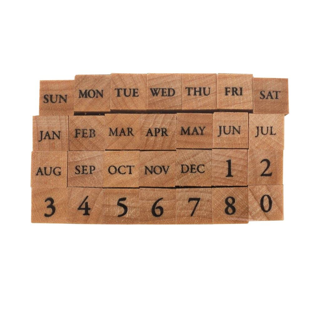 Kodomonookao Petit Letter Stamp Set of the and (Small) [Days Week, Months, Numbers] 1228-019