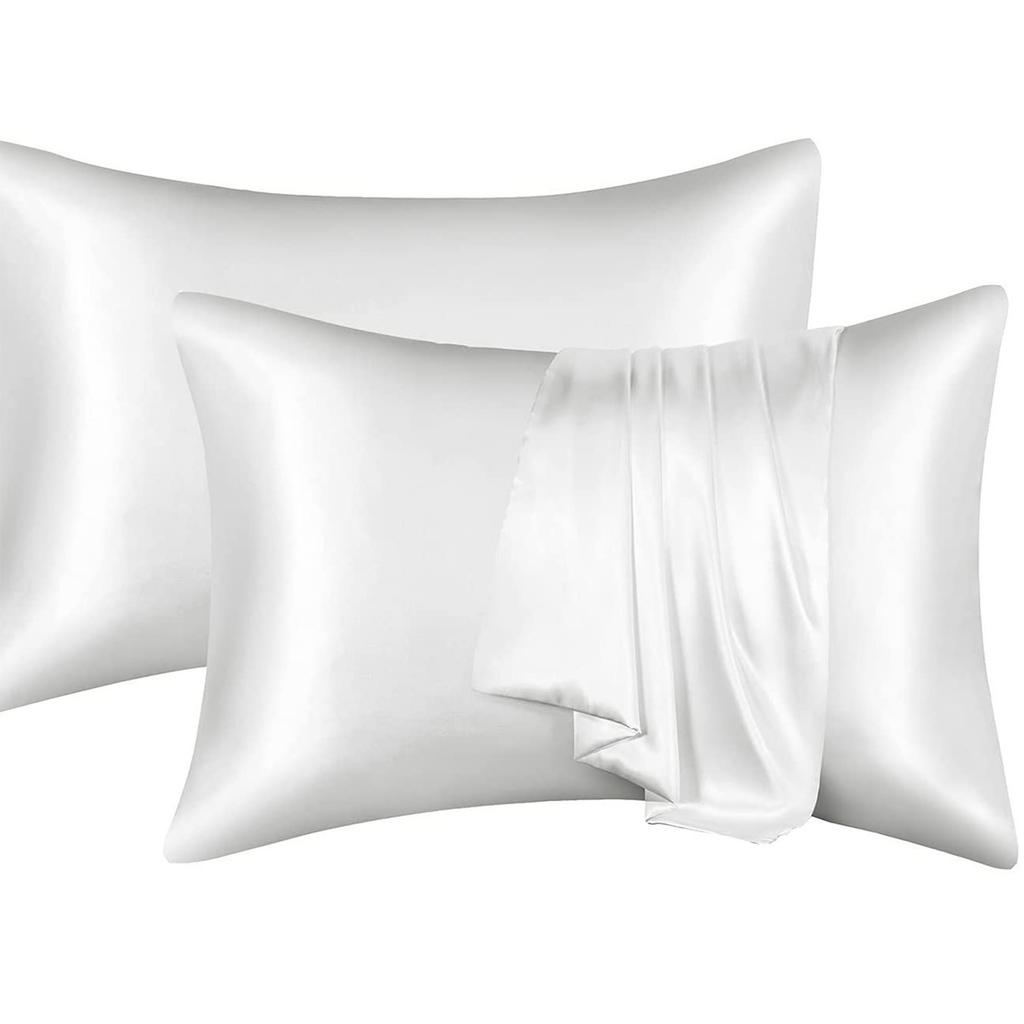 2Pieces Satin Pillowcase Set 50x66cm Optional Color Smooth And Soft Pillow Covers For Hair And Skin Protection