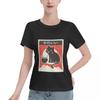 High Quality Kawaii Vintage Style Japenese Raunisex Cat Unisexs TShirt French Style Non Shrink Tshirt