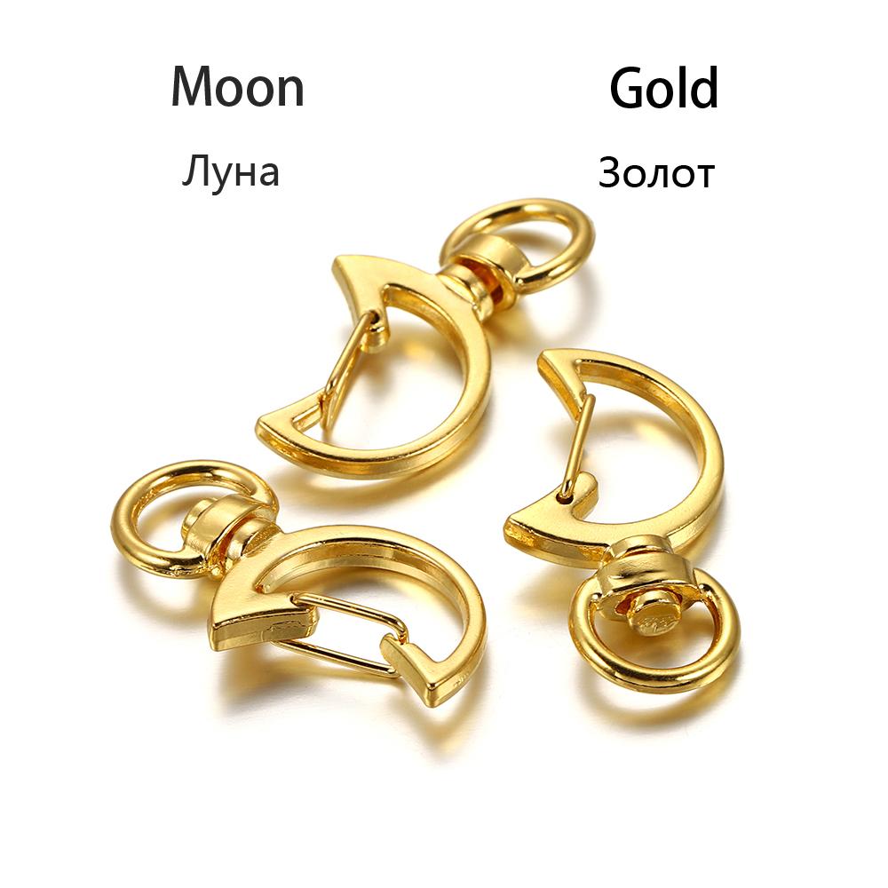 10Pcs/Lot Mix Color Keychain Moon Dog Cat Dolphins Cloud Heart Key Chain DIY For Jewelry Making Findings Accessories Supplies