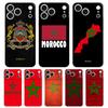 Capa de Celular Macia Transparente de TPU Para iPhone 17 Air 16E 16 11 15 14 Pro MAX 12 13 7 8 Plus SE Capa de Páscoa Bandeira de Marrocos Futebol