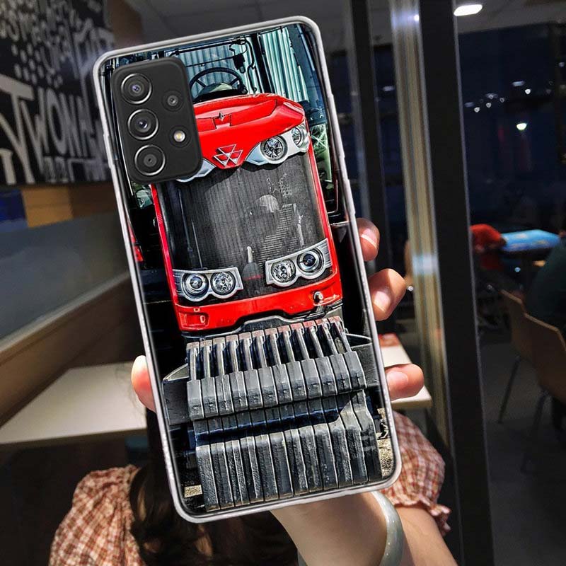 T-Traktor Bauernhof Handyhülle Für Samsung A15 A25 A35 A55 Galaxy A12 A22 A32 A52S A72 A05S A02S A42 J6 J4 A6 A7 A8 A90 A80 J8 A9 Cov