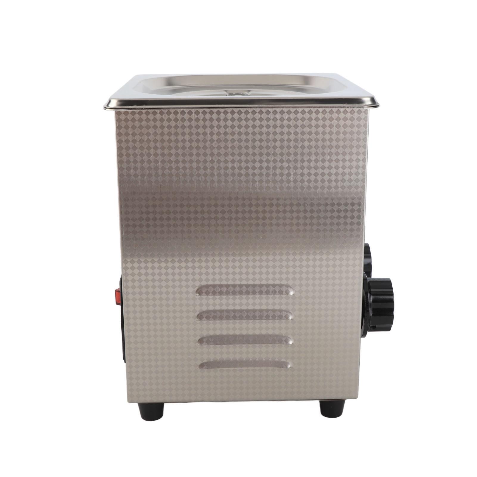 

2л Ультразвуковий очисник Регулювання ручкою Нержавіюча сталь Промислова нагрівальна очисна машина Вилка AU 220В