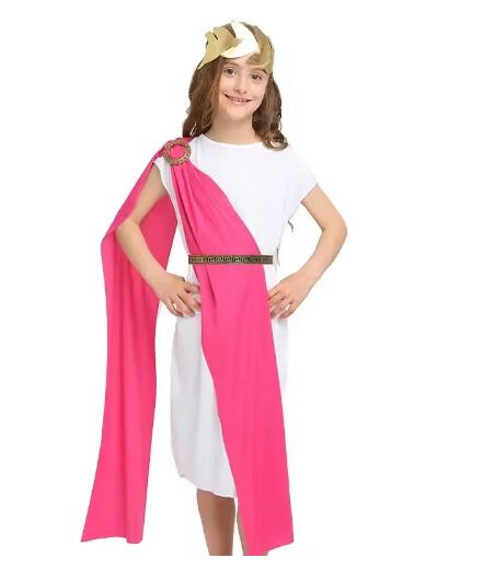 Meisjes Leeuwin Halloweenfeest Cosplay Kostuum Jungle Safari Outfits Met Hoofdband voor Dierenthema Kostuum Leeuw Verkleed XS pink
