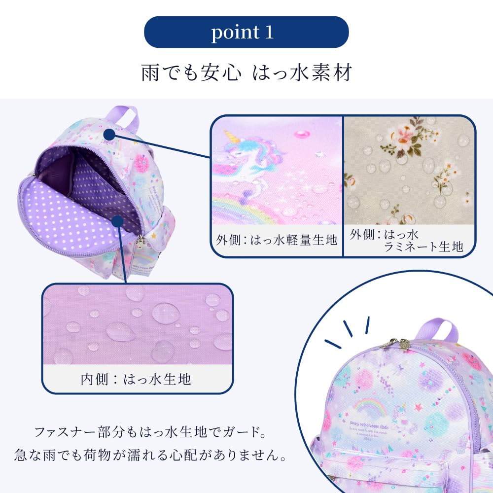 COLORFUL CANDY STYLE PET School Backpack: Discover! Explore! Dinosaur Continent (Navy)