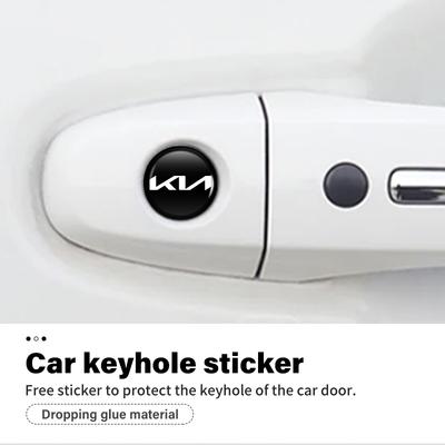 Car Door Keyhole Lock Cylinder Protective Cover Sticker for Rio K5 K2 Sportage Ceed Sorento Picanto Stinger Soul
