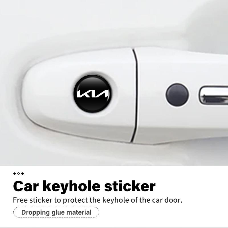 AANX1 Car Door Keyhole Lock Cylinder Protective Cover Sticker for Kia Rio K5 K2 Sportage Ceed Sorento Picanto Stinger Soul