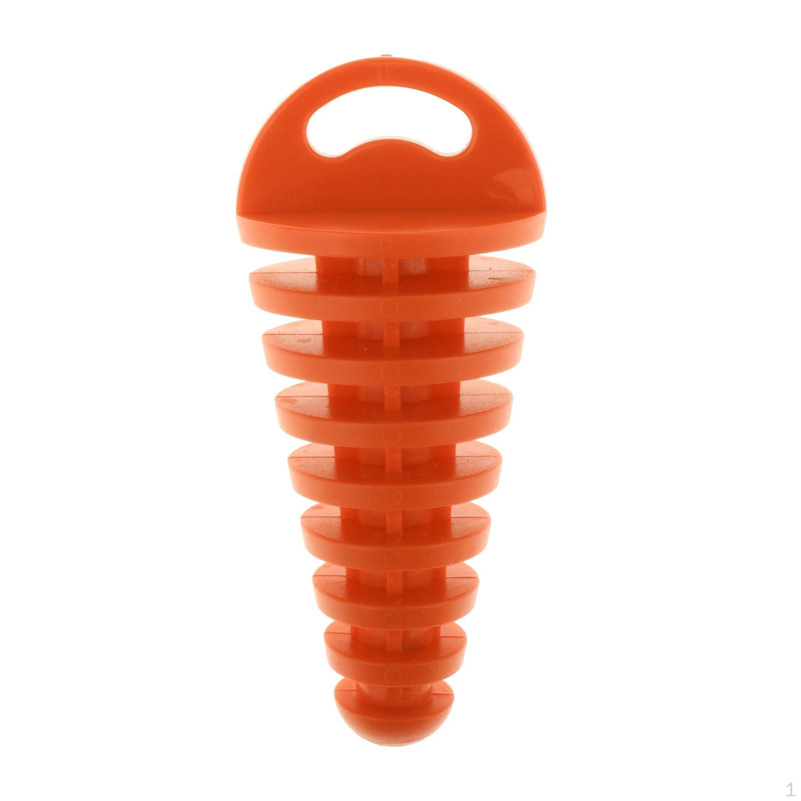 

Motorcycle Tail Exhaust Wash Plug for 2 and ATV Orange2