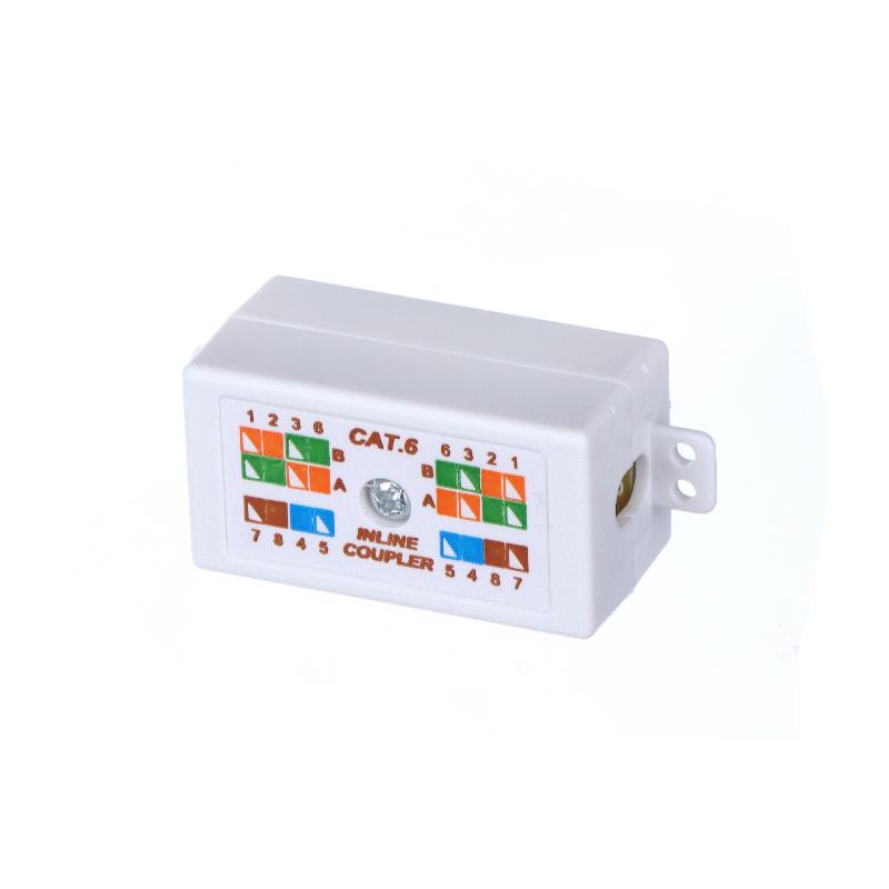 1Pcs Inline Punchdown Krone Coupler Joiner For Cat6/Cat5E Ethernet Network Cables Rj45 Desktop Information Box Junction Box