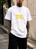 2026 New Pure Cotton Tshirt It Took 70 Years To Look This Handsome Birthday Slogan Print Crew Neck Short Sleeve Casual Top