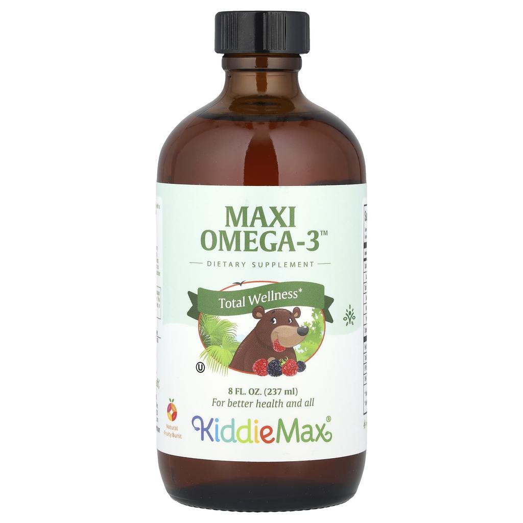 Maxi Health, KiddieMax® Maxi Omega-3™, Natural Fruity Burst, 8 fl oz (237 ml)