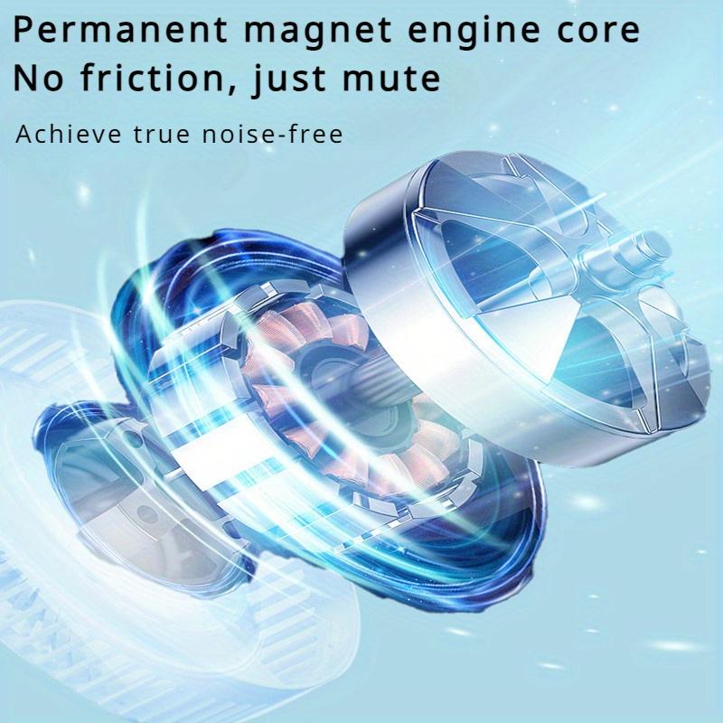 1pc Small handheld fan Mini portable desktop Silent Small fan with lights Student office fan