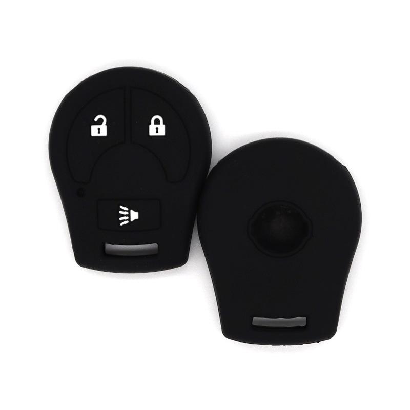 

Suitable for Nissan s new Sylphy Sunshine Ma Chi Tiida Tiida Liwei straight silicone key protective cover in stock чёрный