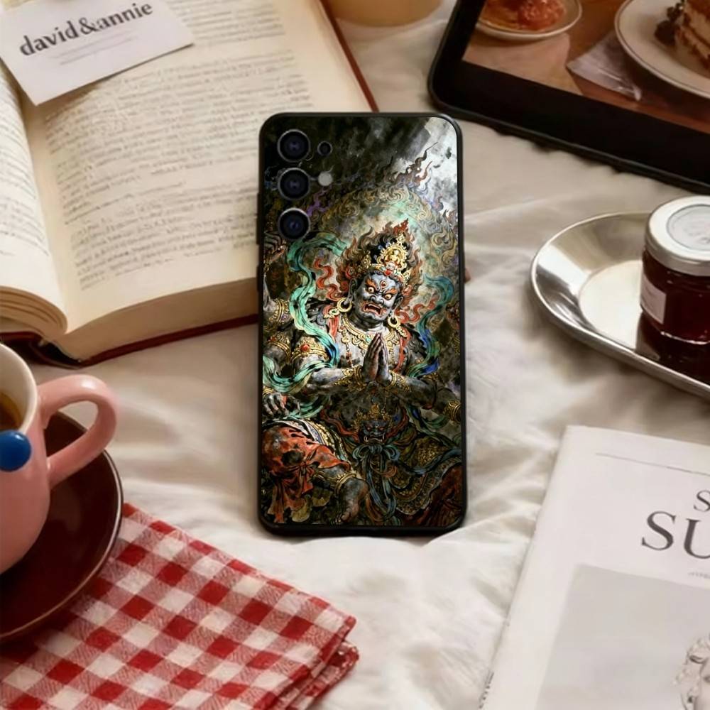 

Buddha statue Phone Case For Samsung S25,S24,S21,S22,S23,S30,Ultra,S20,Plus,Fe,Soft Black Cover Samsung S21plus