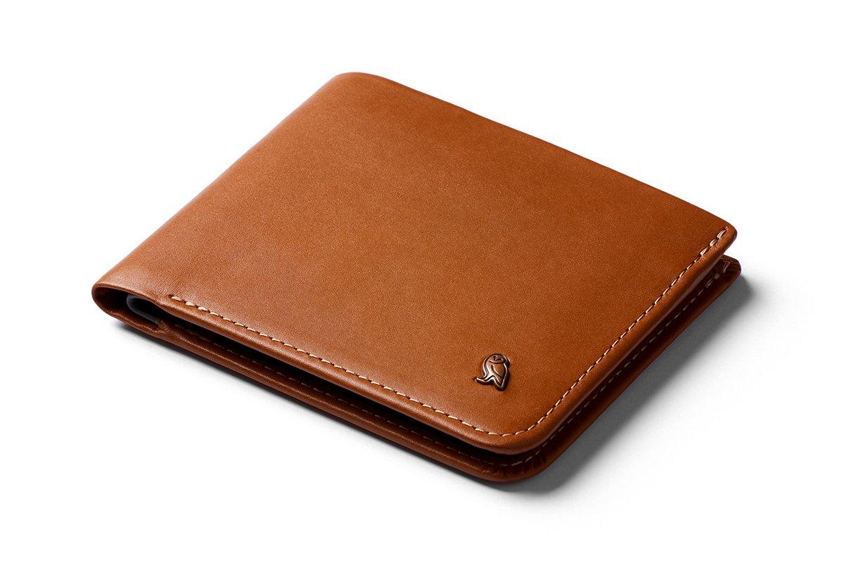 Bellroy Hide Seek Wallet Тонкий кожаный бифолд-кошелек с RFID-защитой и скрытым карманом до 12 и Карамельный & - (Вмещает карты, купюры, монеты) -