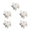 Mattoncini Compatibili Animali per Bambini MOC cane da Polizia con pelo dorato husky bulldog chihuahua modello mattoncini bambini Giocattoli Fai da Te 5p