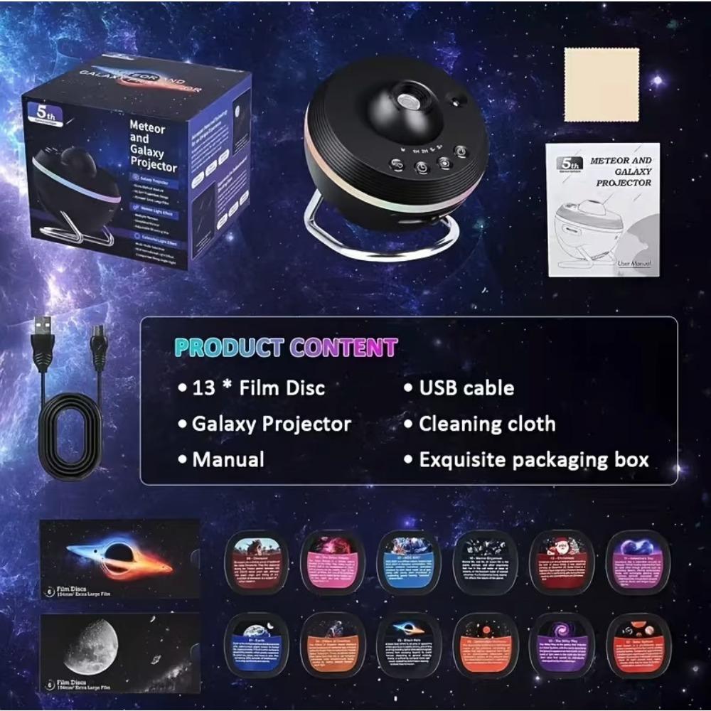 Planetarium Starry Sky Projection Light Space Ball Galaxy Star Earth Moon Projector Living Room Bedroom Night Light