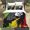 3D-Druck Bob Marley Reggae Musik Ahornblatt Bettwäsche-Set Jungen Mädchen Einzelbett Doppelbett King-Size Bettbezug Kissenbezug Bett Jungen Erwachsene