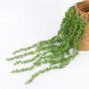 Artificial Succulents Hanging Wall Plants Pearls Fleshy Vine Green Branches Home Decoration Plastic Garland Wedding Decor Rattan
