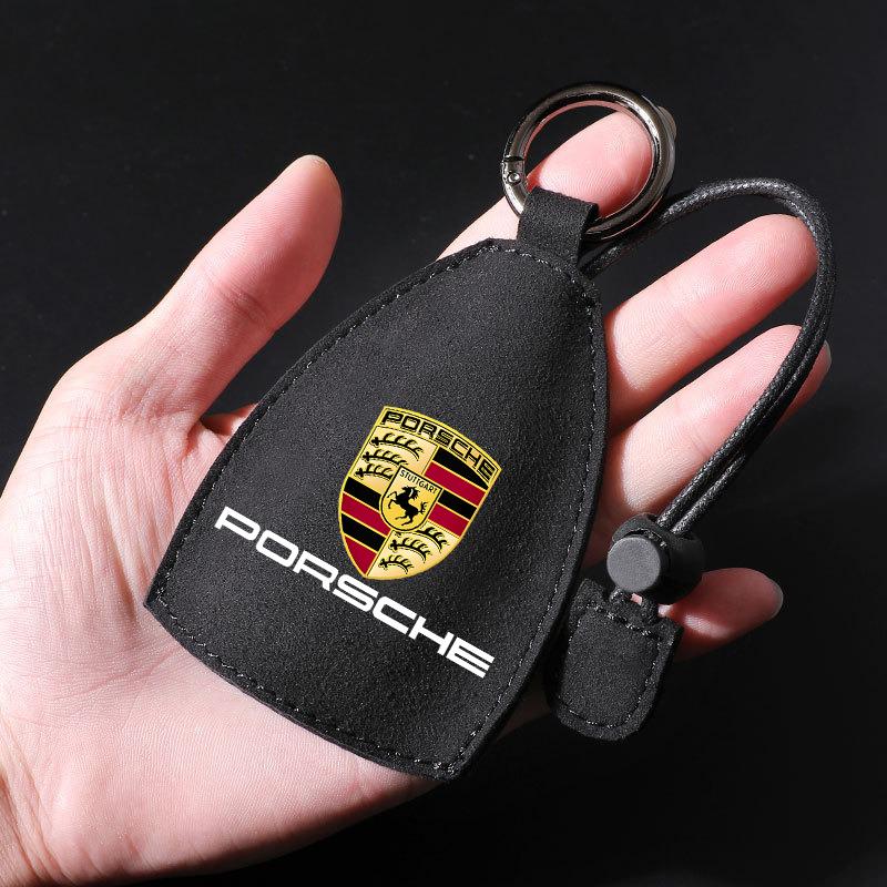 Car Key Chain Storage Bag Split Car Key Case Key Case Fashion key Box For Porsche Boxster Cayman Cayenne 911 Macan Panamera