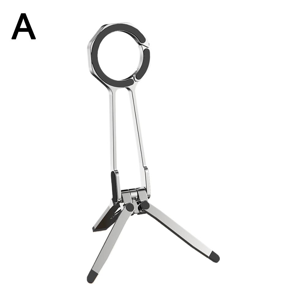 2025 New Phone Tripod Dual-sided Magnetic Stand Desktop 360° Rotating Portable Triangular Mobile Phone Live Streaming Stand