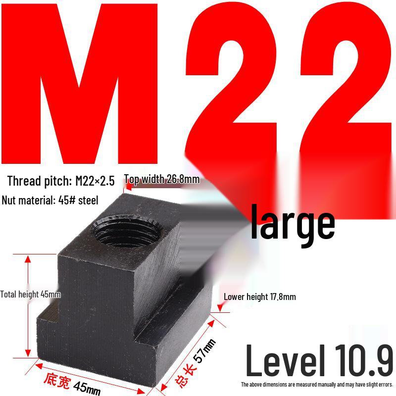 Kangfei 45# Steel T-Nut for M6-M20 Bolts