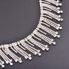 Fashion Clear Glass Rhinestone Trim Tassel Fringe Metal Strass Cup Chain Ribbon Crystal Applique Banding for Clothing Crafts