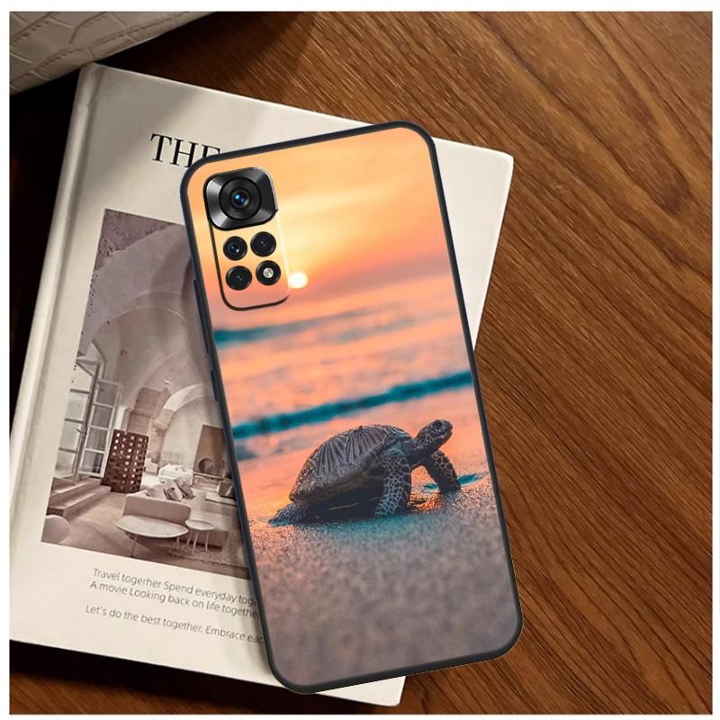 Swimming Freshwater Sea Turtles Case For Xiaomi Redmi Note 12 10 9 11 13 Pro Plus 12S 10S 11S 9S Redmi 13C 10C 9C 12C Cover