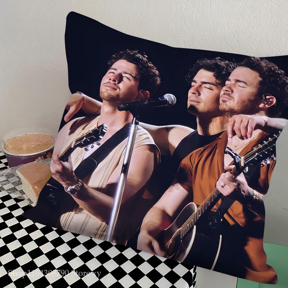 Band J-Jonas-S Cool B-Brothers Pillow Case Square Pillow Bedroom Sofa Leisure Comfort Cushion Car Living Room Home Decoration