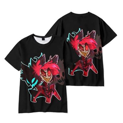 9 Barev Letní Móda Dámská Pánská Ležérní Anime Hazbin Hotel Kreslený Potisk Cosplay Trička s Krátkým Rukávem