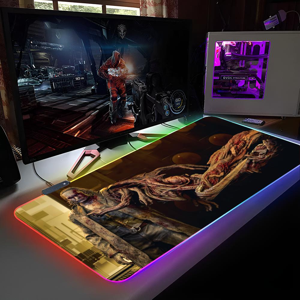 

R-ResidentSE E-Evil 9 Mouse Pad RGB Backlit Mouse Pad Laptop Mouse Pad Laptop Gamer Computer Desk Gaming Accessories RGB600x300x3mm