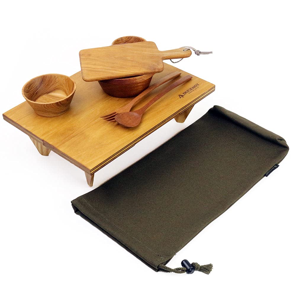 DUCKNOT Solo Table 8 Canvas Storage A4 Made In Japan Case, No. Case, Bi-Fold, (OD)