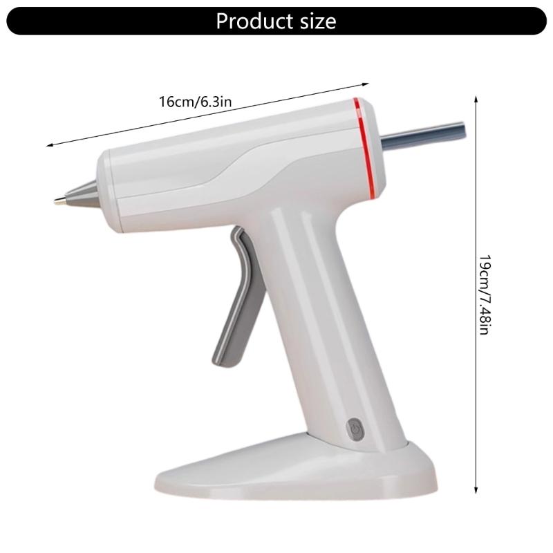 Cordless Hot Glues Guns Rechargeable 10W Fast Heating Suitable for 11mm Glues Sticks For DIY Crafts And Quick Repairs