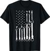 Mechanic Flag American Patriotic Flag Car Mechanic USA Flag T-Shirt