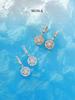 Musla Design Jewelry Hoop Earrings For Women 925 Sterling Silver Earrings Zircon Fashion Fan Dorp Earrings