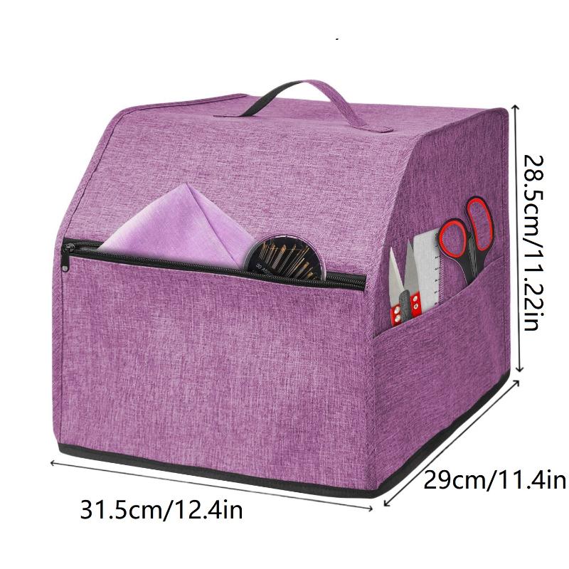 Multifunctional Serger Machine Cover with Useful Pockets for Storing Sewing Supplies