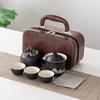 Business Gifts Travel Tea Set Kuaike Cup One Pot Three Cups Portable Cover Bowl Small Set Outdoor High-end Kung Fu Set