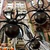 Spider Shaped Foil Balloon Halloween Party Decoration Reusable Inflatable Prop for Bar KTV Mall Event Atmosphere