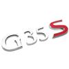 AAZA1 3D-Kunststoff für G35 G35s Heck QX50 QX80 Kofferraum Buchstaben Abzeichen Emblem Namensschild Aufkleber Abzeichen