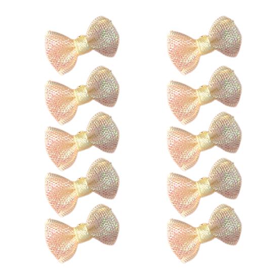 10 ks Mini mašliček Malé stužkové mašličky Malé předvázané mašličky pro DIY řemesla Šití Scrapbooking Balení dárků Vlasové doplňky Ozdoba na párty