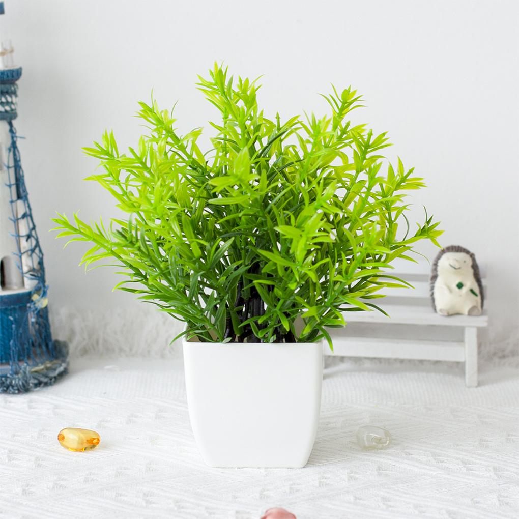 Plantas artificiais ecológicas, ornamentos para casa realistas e de baixa manutenção, ornamentos em vasos