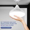 Fan Light Retractable Ceiling Fan with Light 3-Level Dimmable Timer E27Screw APP&Remote Control for Bedroom Living Room Lighting