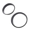 Headlight Bezel Covers, Black Headlight Bezels for Toyota TJ 1997-2006 - Scratch-Free Decorative Headlamp Trim Rings (2pcs)